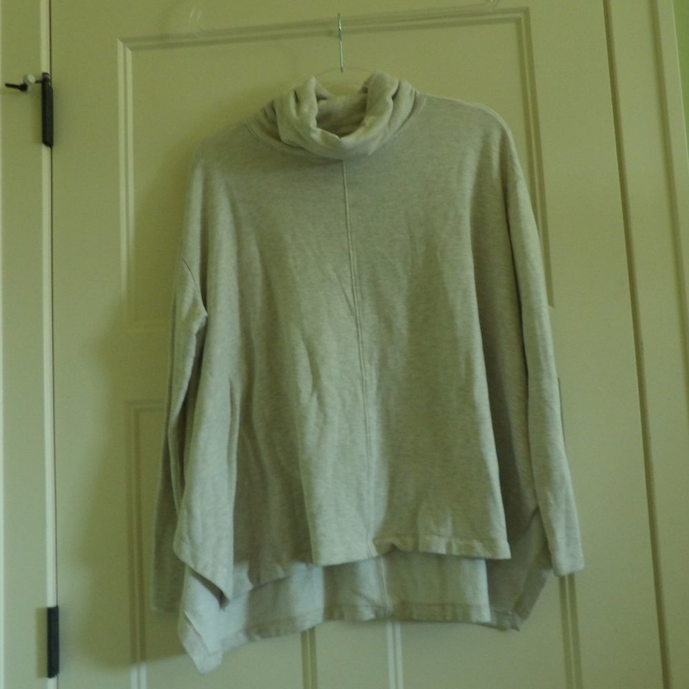 Athleta Turtleneck Loose Cream Sweater